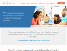 Tablet Screenshot of goalbookapp.com